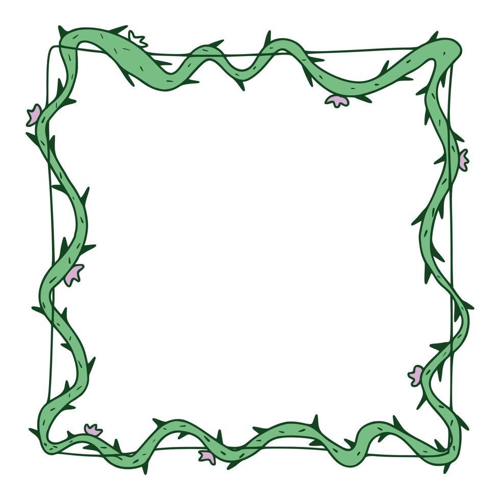 cornice di fiori di colore. illustrazione vettoriale