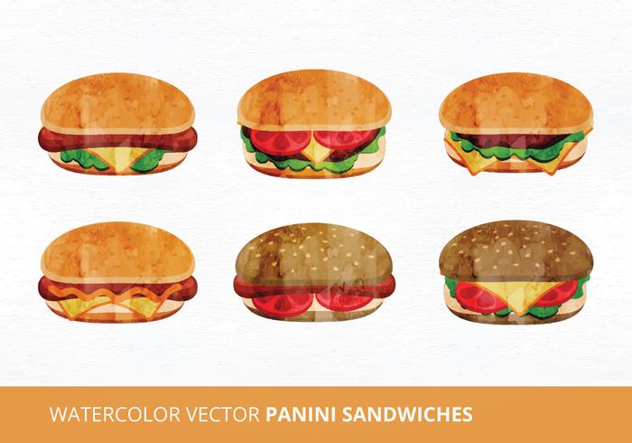 Panini Sandwich Vector Illustration