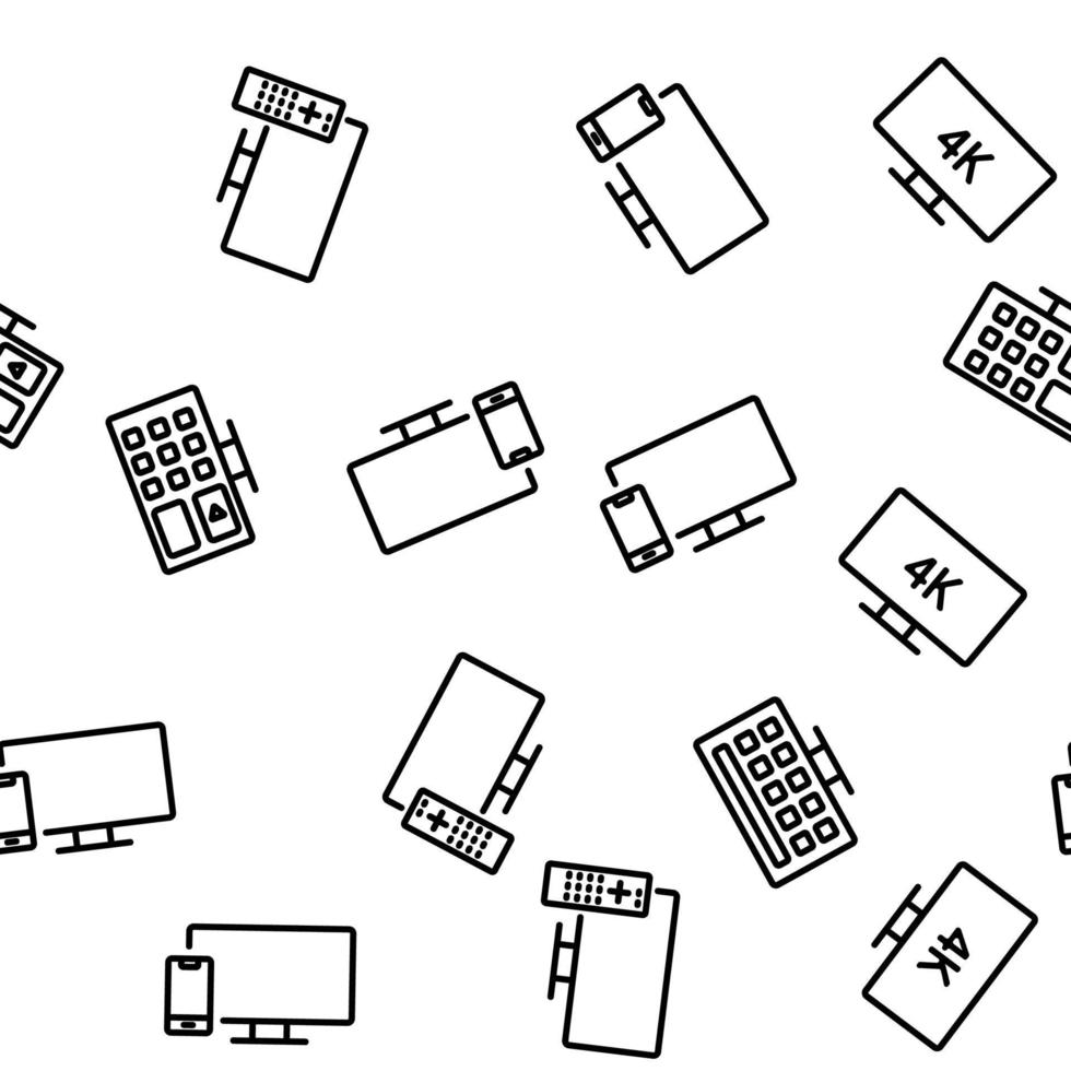 modello senza cuciture di vettore della televisione intelligente della TV