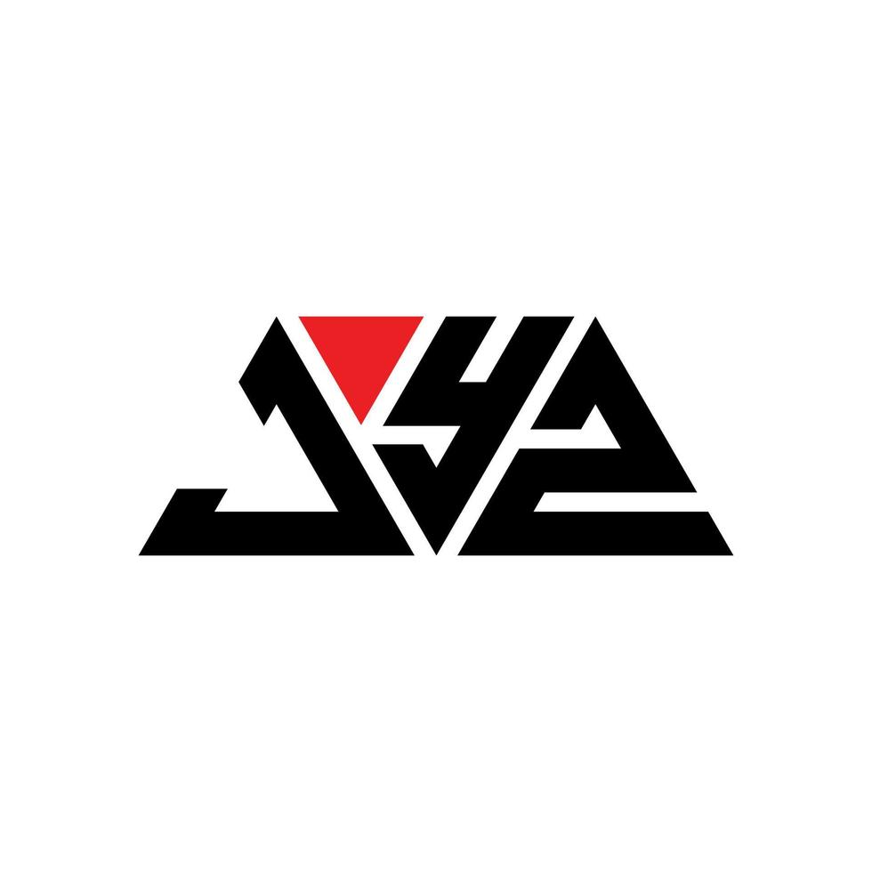 jyz triangolo lettera logo design con forma triangolare. monogramma di design del logo del triangolo jyz. modello di logo vettoriale triangolo jyz con colore rosso. logo triangolare jyz logo semplice, elegante e lussuoso. jyz