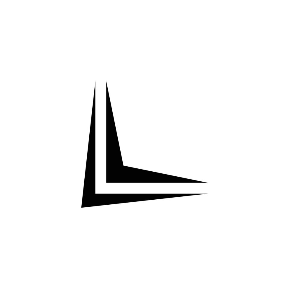 design moderno del logo della lettera l del monogramma vettore