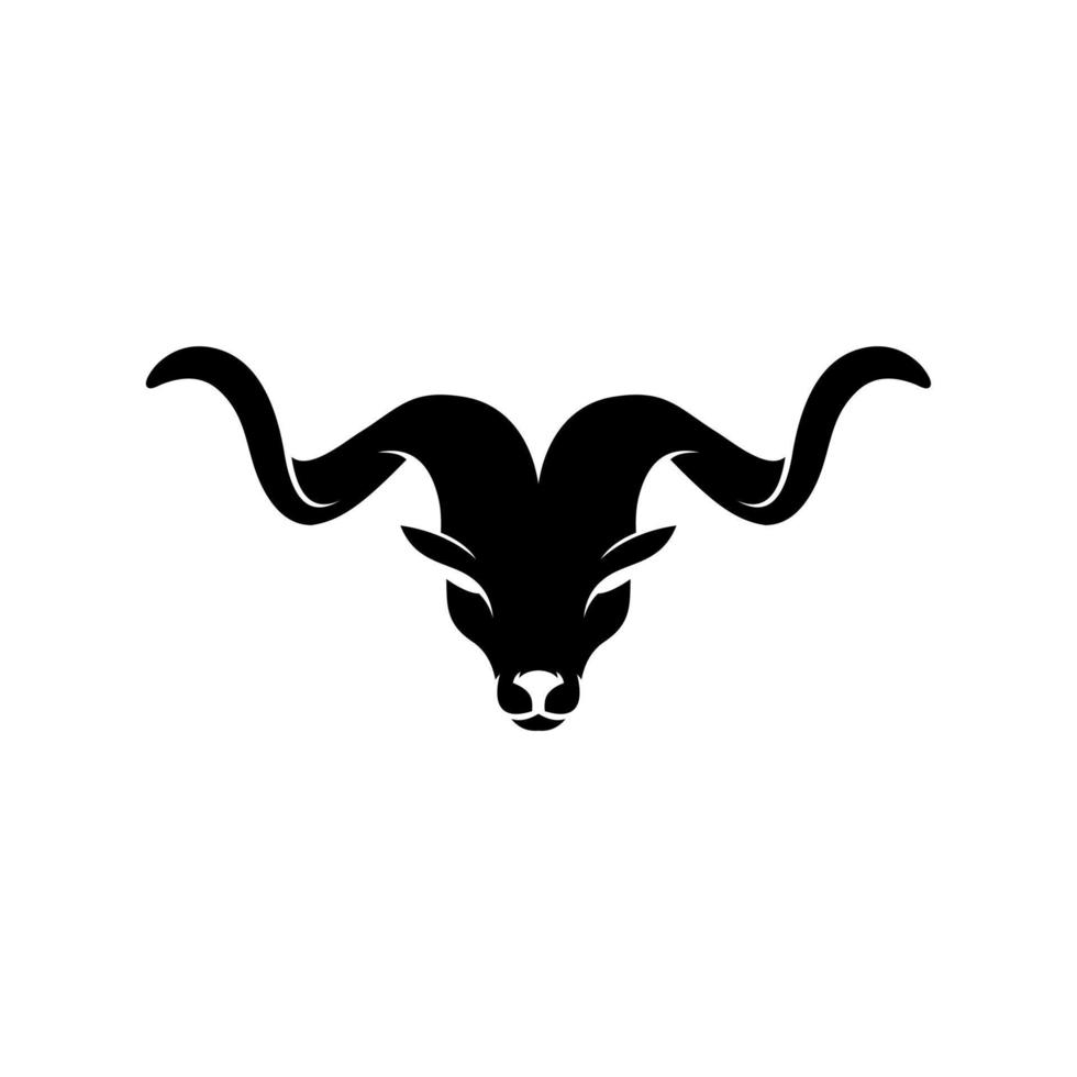 logo della testa di pecora vettore