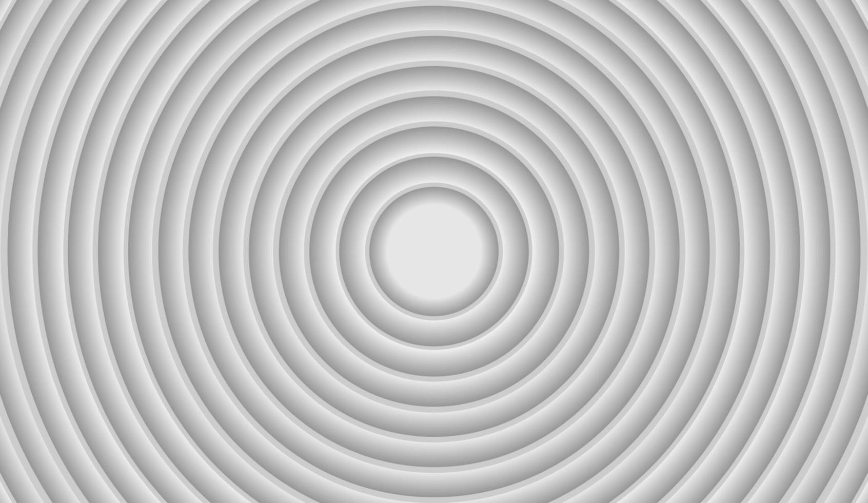 sfondo geometrico astratto, forma di cerchi. sfondo bianco e grigio. illustrazione vettoriale