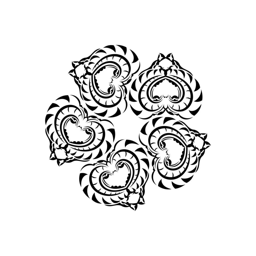 mandala indiano in bianco e nero. logo in bianco e nero. ornamenti rotondi decorativi. forma insolita del fiore. vettore orientale, modelli di terapia antistress. tessitura di elementi di design. vettore di loghi yoga.