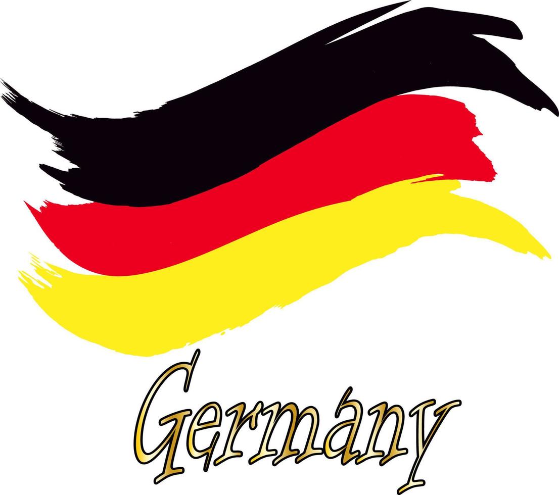 bandiera tedesca germania vettore