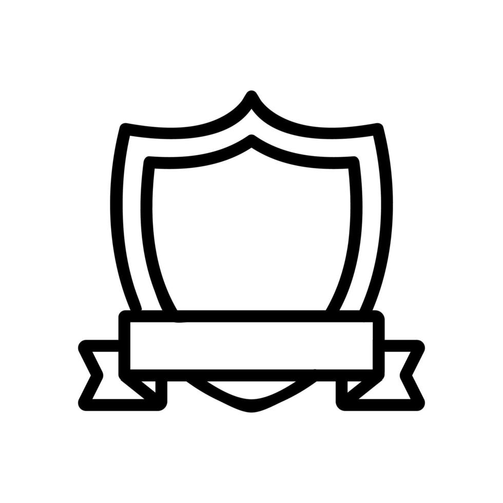 il vecchio stemma è un vettore icona. illustrazione del simbolo del contorno isolato