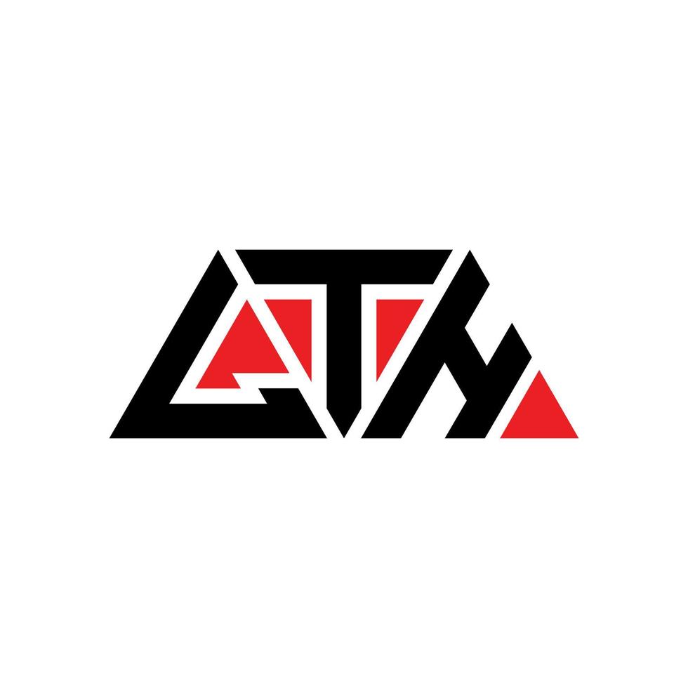 lth triangolo lettera logo design con forma triangolare. Monogramma di design del logo lth triangolo. modello di logo vettoriale lth triangolo con colore rosso. lth logo triangolare logo semplice, elegante e lussuoso. lth