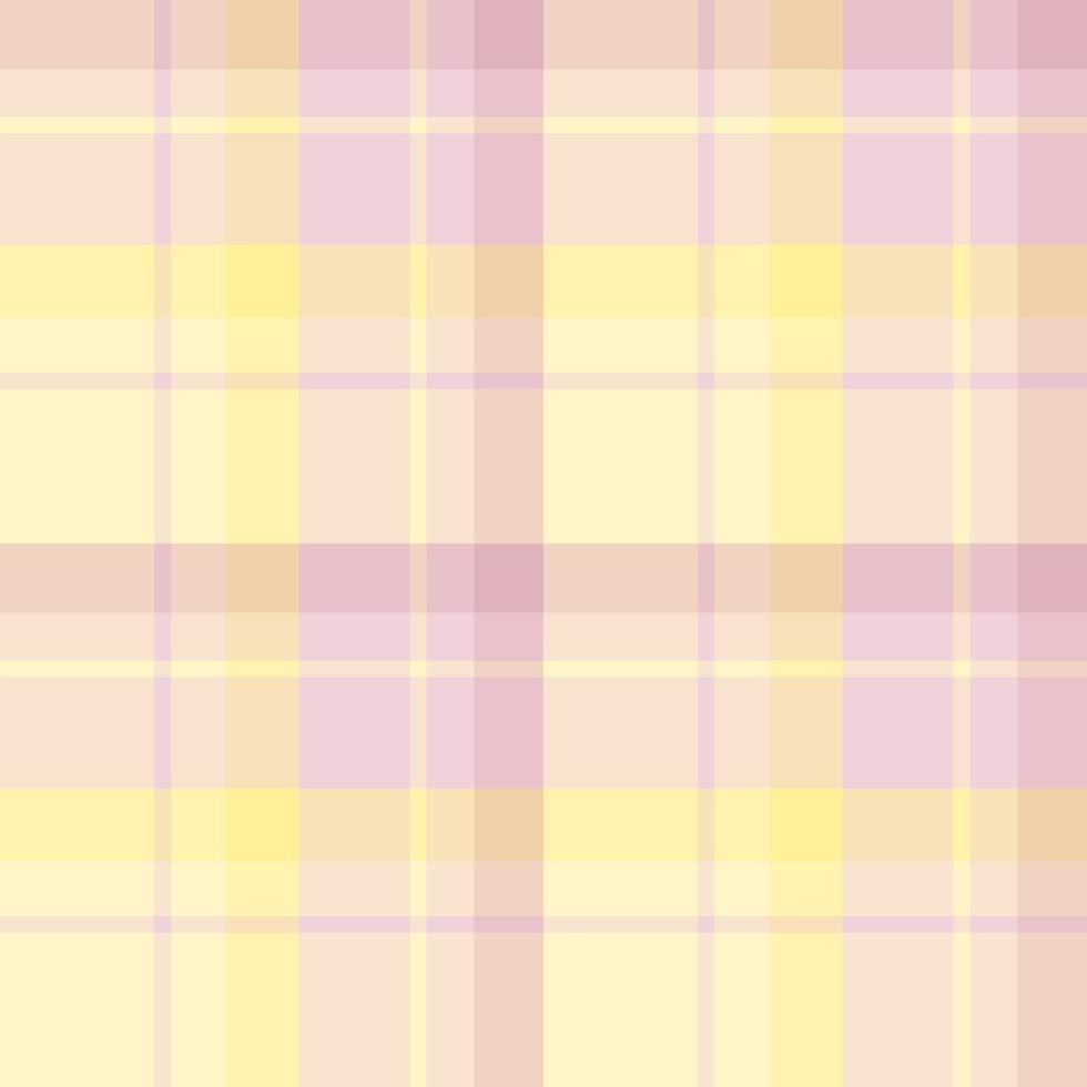 motivo senza cuciture nei colori fantasia rosa chiaro e giallo per plaid, tessuto, tessuto, vestiti, tovaglie e altre cose. immagine vettoriale. vettore