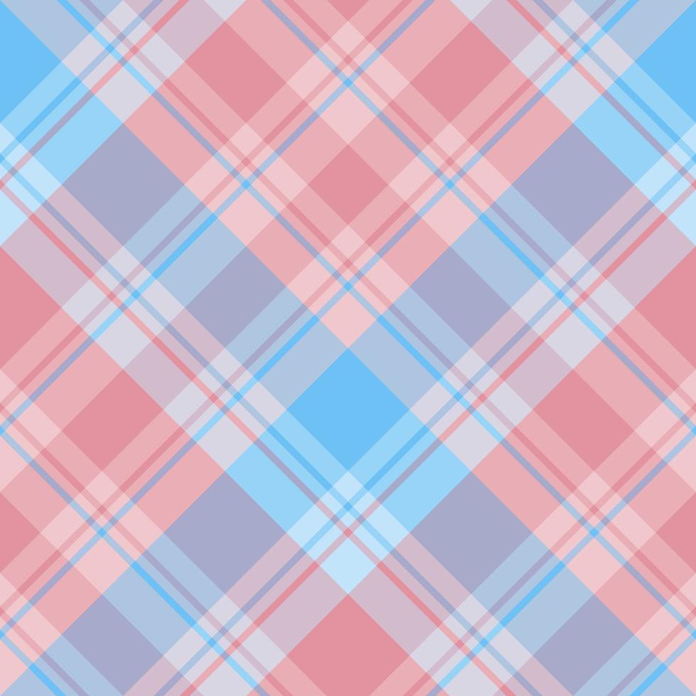 motivo senza cuciture in raffinati colori blu e rosa per plaid, tessuto, tessuto, vestiti, tovaglie e altre cose. immagine vettoriale. 2 vettore