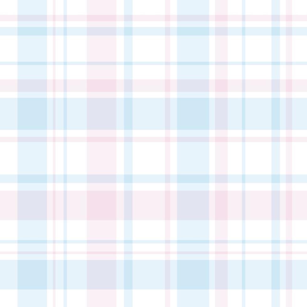 motivo senza cuciture nei colori fantasia bianco, rosa chiaro e blu per plaid, tessuto, tessuto, vestiti, tovaglie e altre cose. immagine vettoriale. vettore