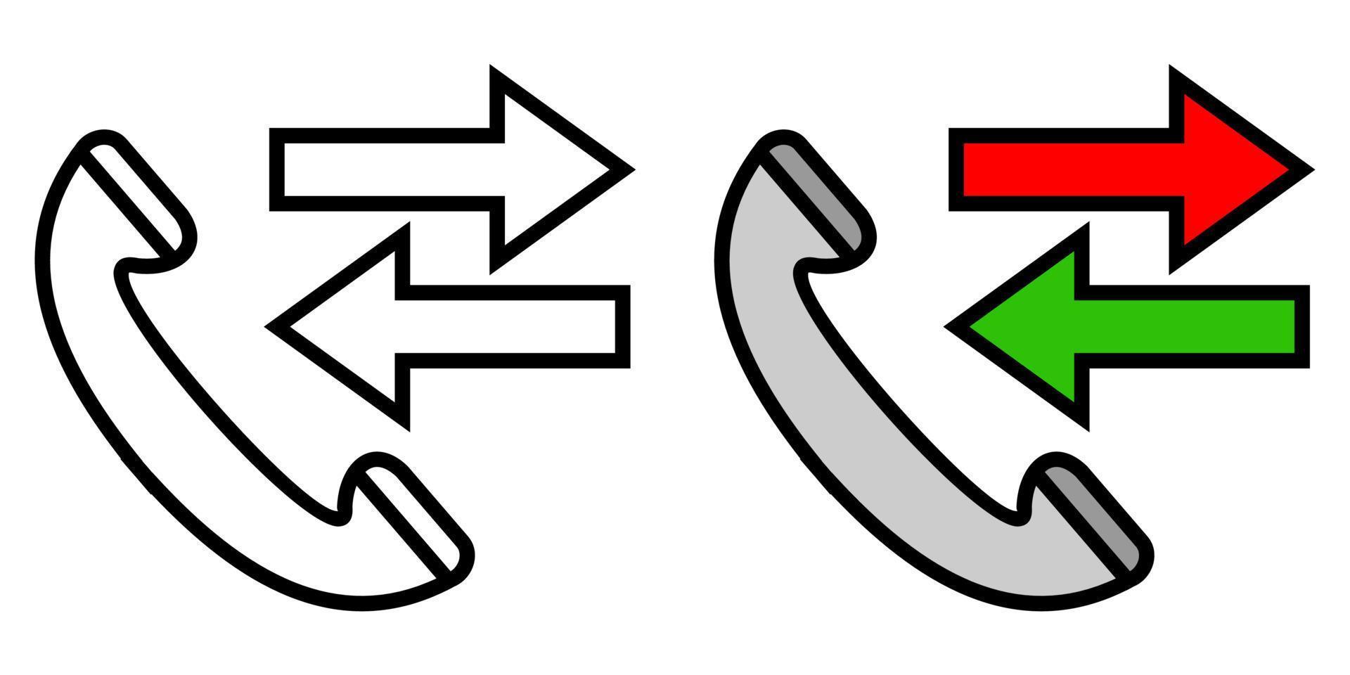 illustrazione grafica vettoriale di chiamata, comunicazione, icona del telefono