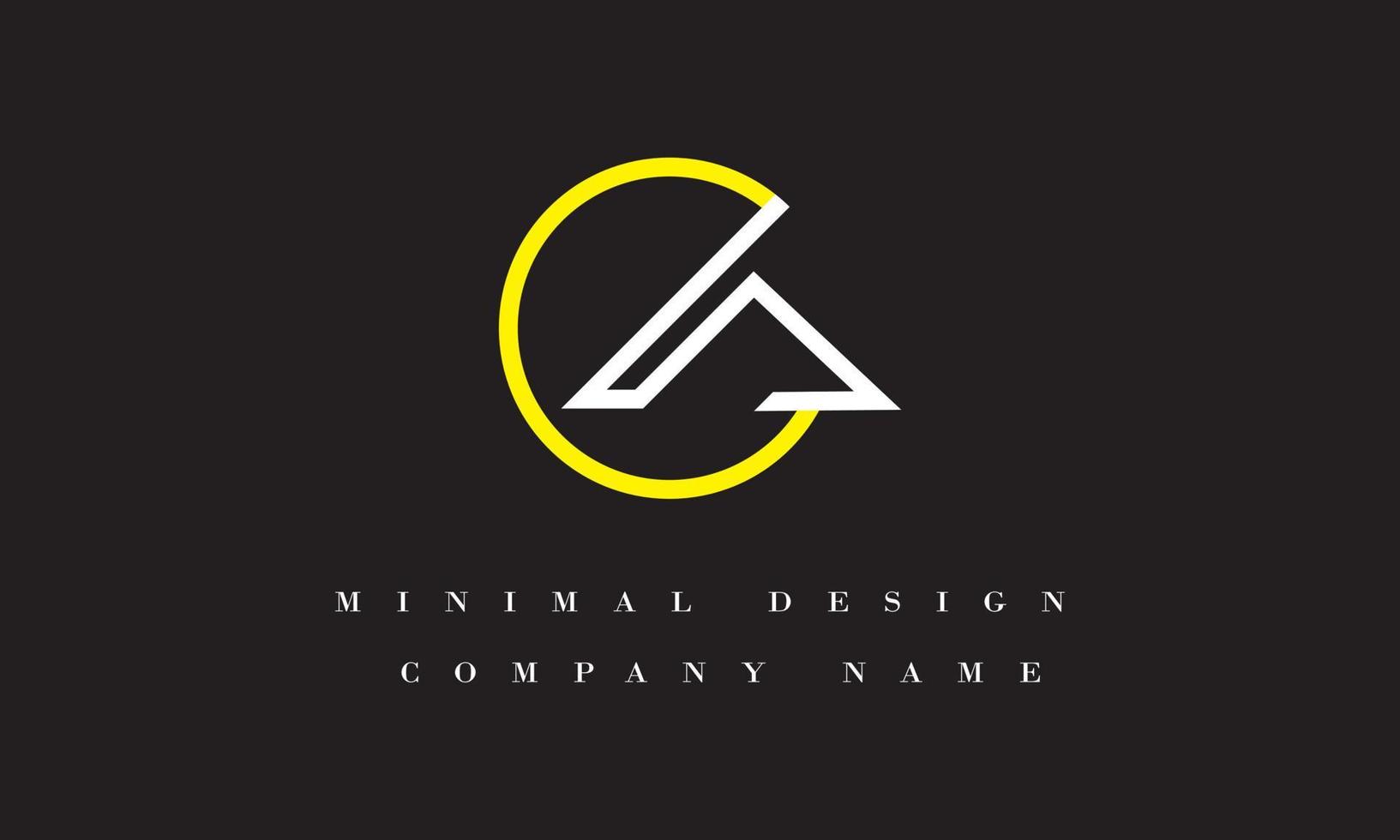 la o al design del logo minimale vettore