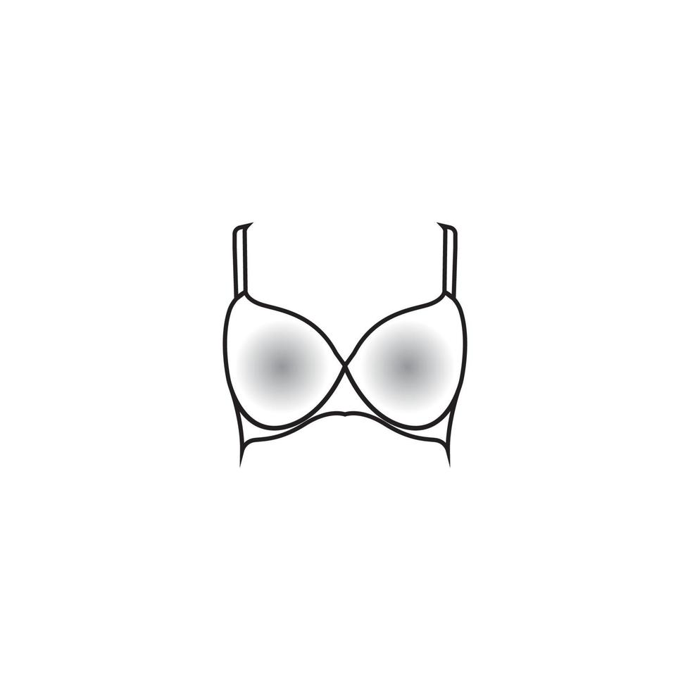 reggiseno icona illustrazione vettoriale modello design