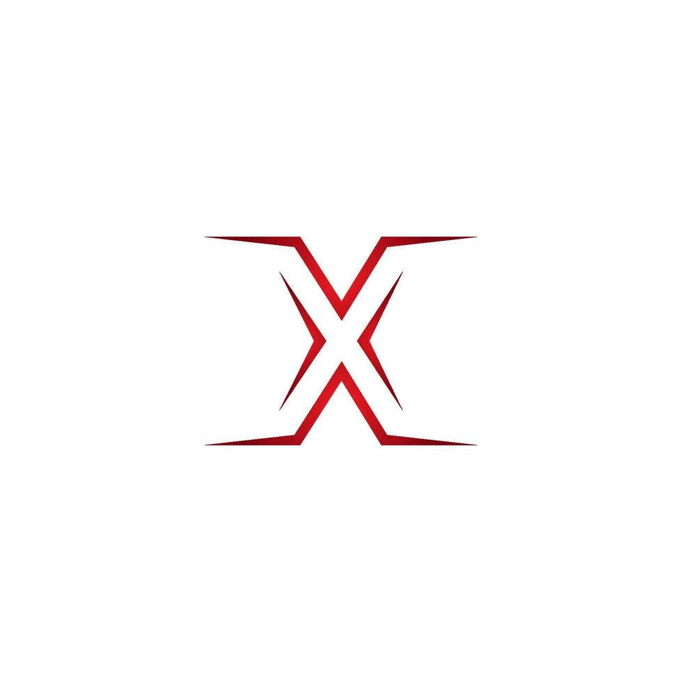 lettera x logo vettore