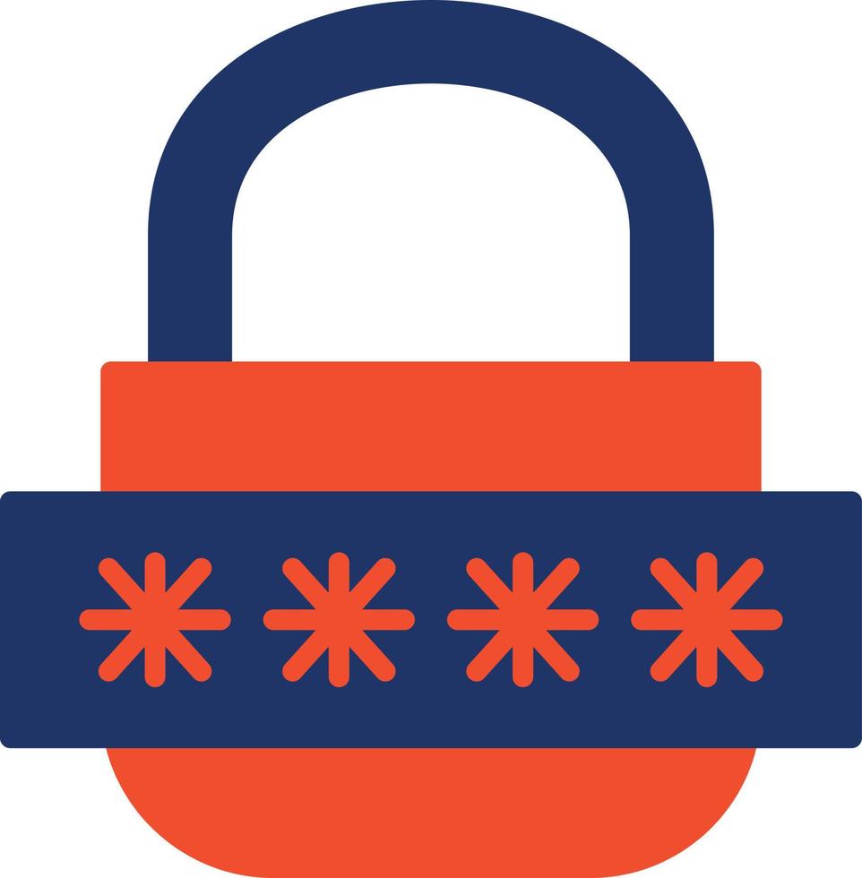 icona del colore della password vettore