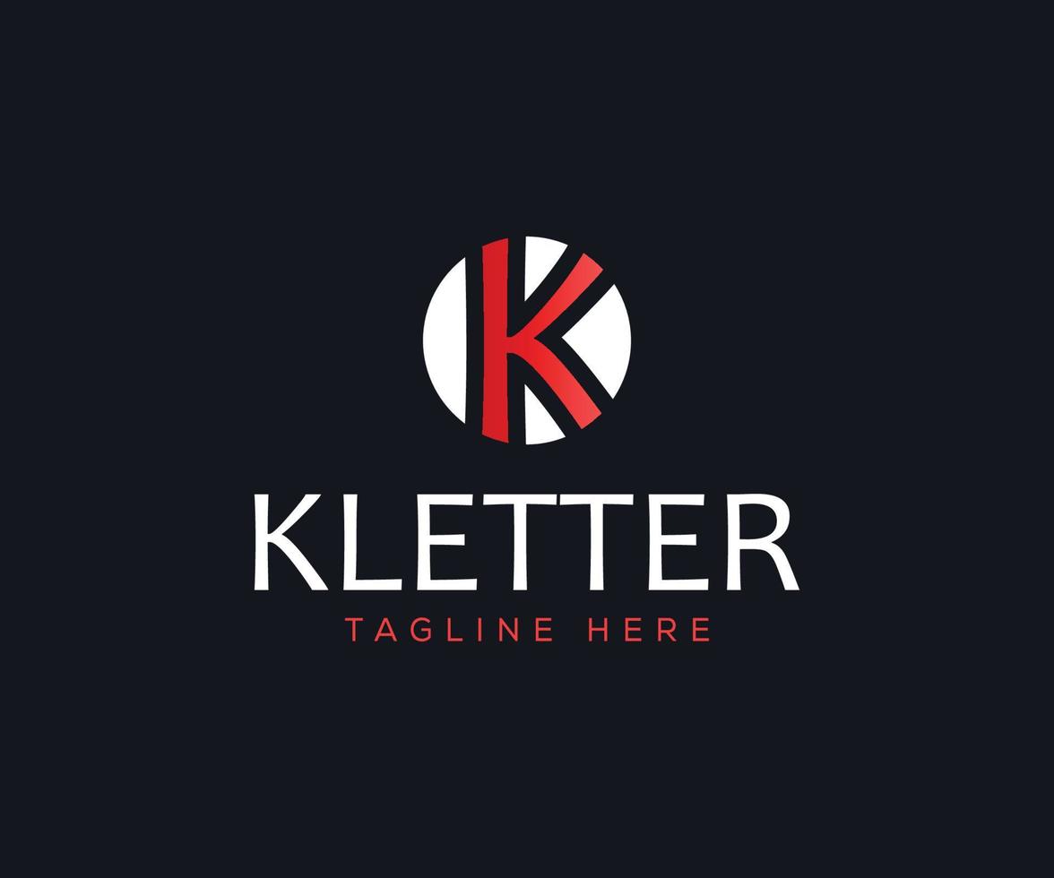 design del logo della lettera k. logo creativo k. vettore