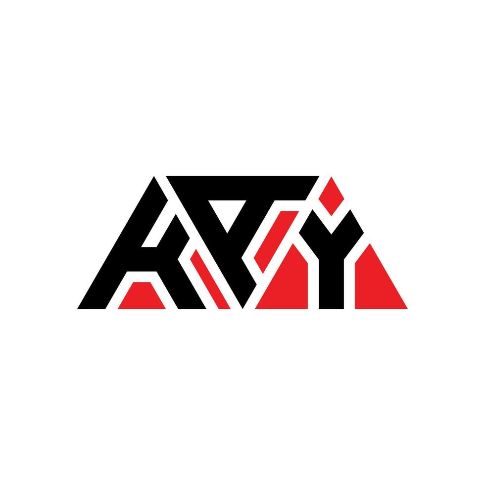 design del logo della lettera triangolo kay con forma triangolare. monogramma di design del logo del triangolo kay. modello di logo vettoriale triangolo kay con colore rosso. logo triangolare kay logo semplice, elegante e lussuoso. kay