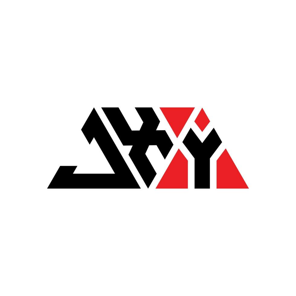 design del logo della lettera del triangolo jxy con forma triangolare. monogramma di design del logo del triangolo jxy. modello di logo vettoriale triangolo jxy con colore rosso. logo triangolare jxy logo semplice, elegante e lussuoso. jxy