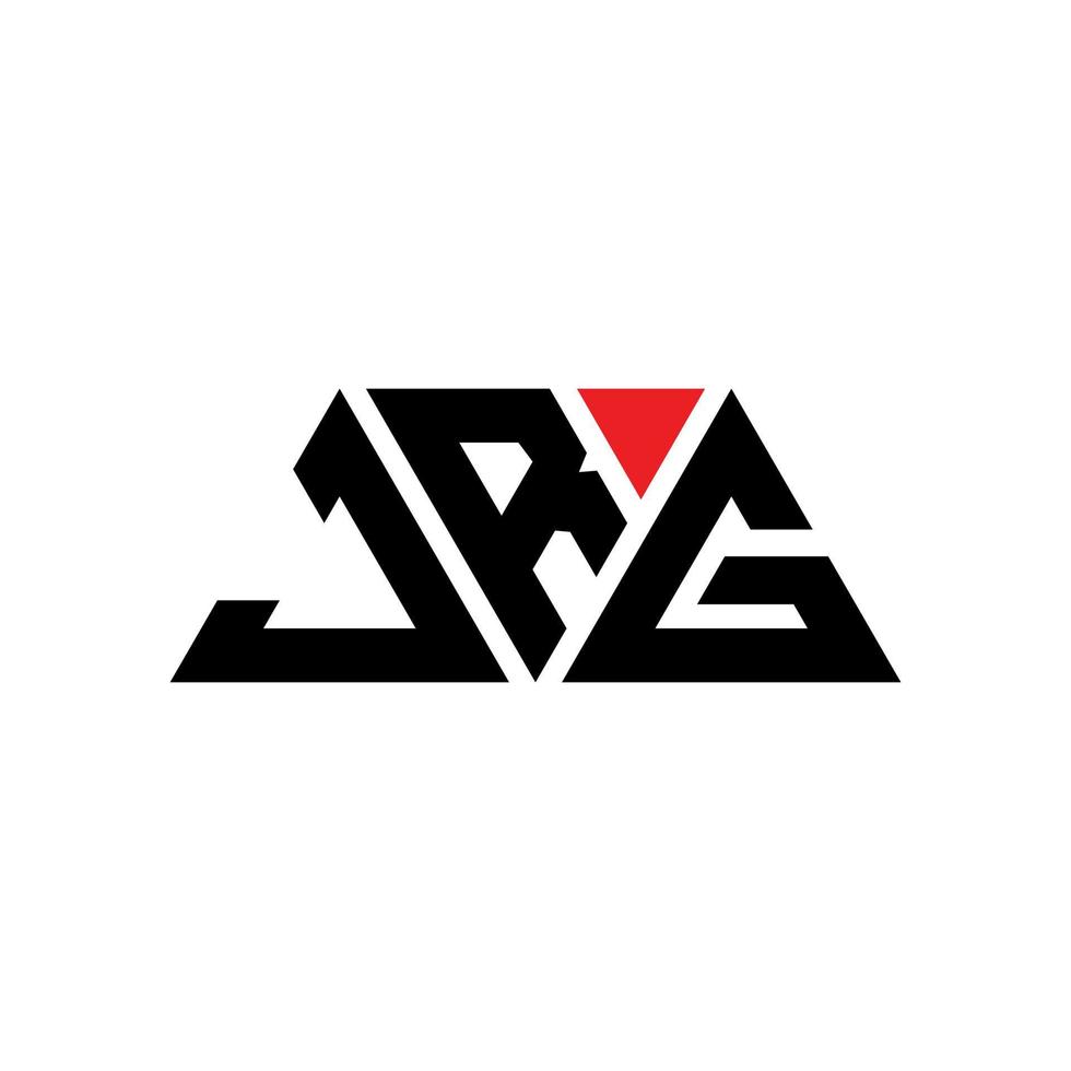 jrg triangolo lettera logo design con forma triangolare. monogramma jrg triangolo logo design. modello di logo vettoriale triangolo jrg con colore rosso. jrg logo triangolare logo semplice, elegante e lussuoso. jrg