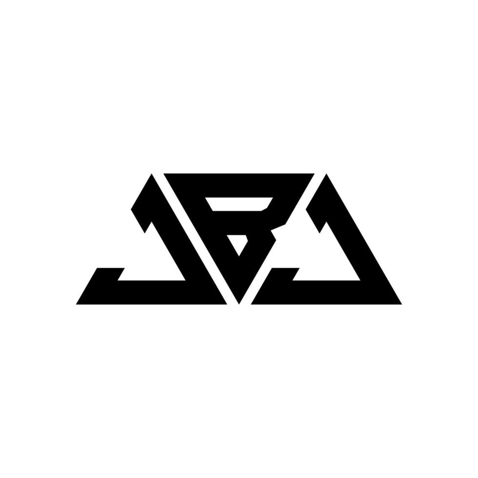 jbj triangolo logo design lettera con forma triangolare. monogramma jbj triangolo logo design. modello di logo vettoriale triangolo jbj con colore rosso. logo triangolare jbj logo semplice, elegante e lussuoso. jbj