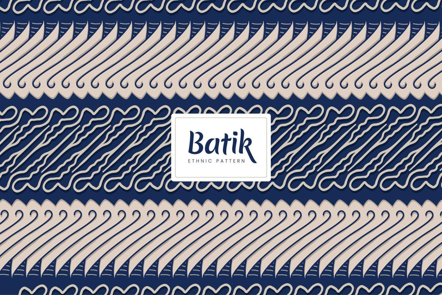 batik indonesiano tradizionali motivi floreali decorativi vettore blu crema