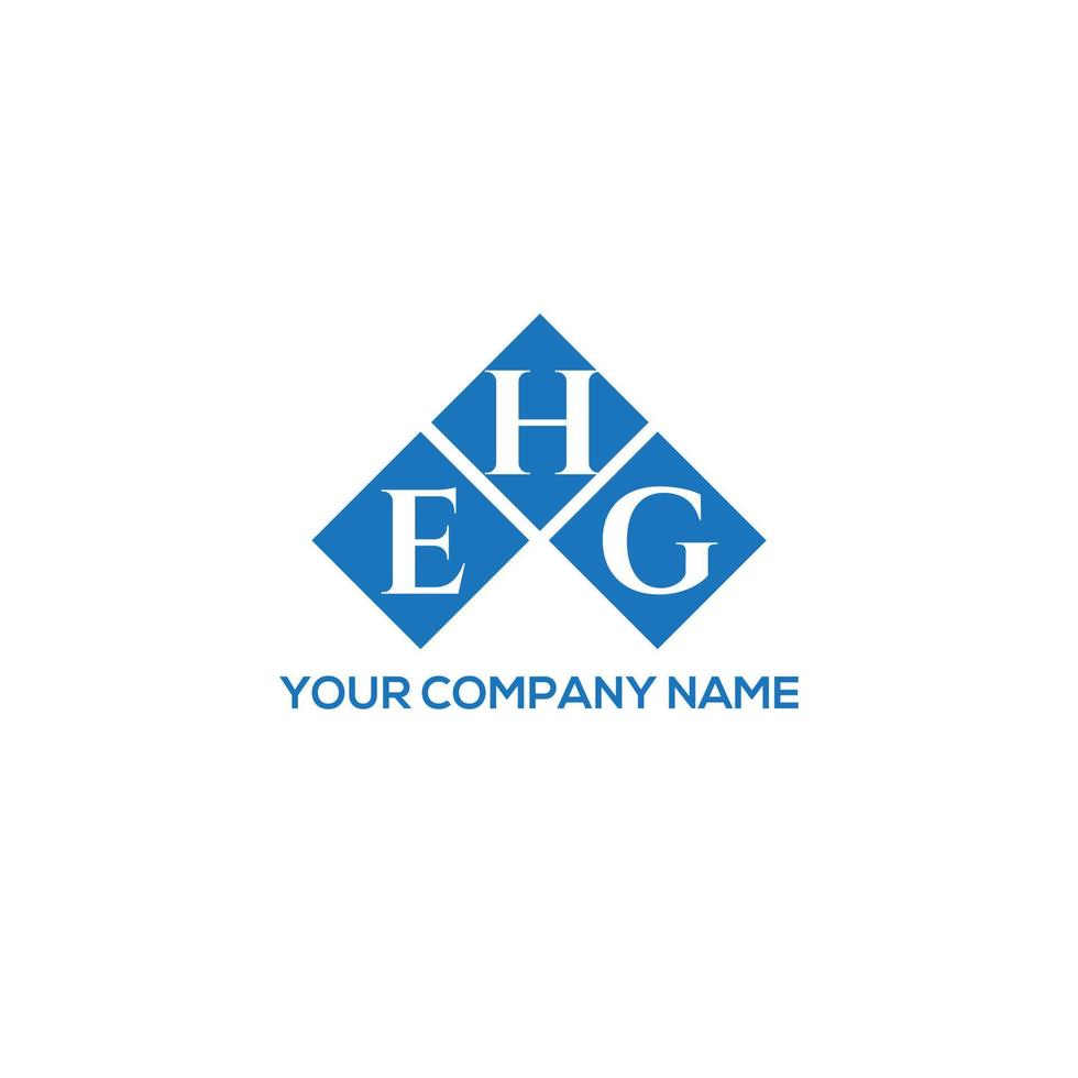 ehg lettera logo design su sfondo bianco. ehg creative iniziali lettera logo concept. ehg lettera design. vettore