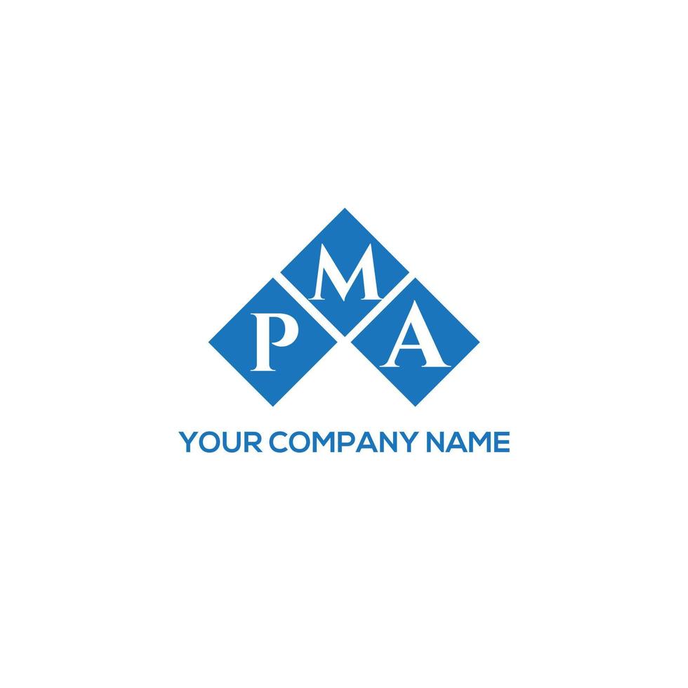 design del logo della lettera pma su sfondo bianco. pma creative iniziali lettera logo concept. design della lettera pma. vettore