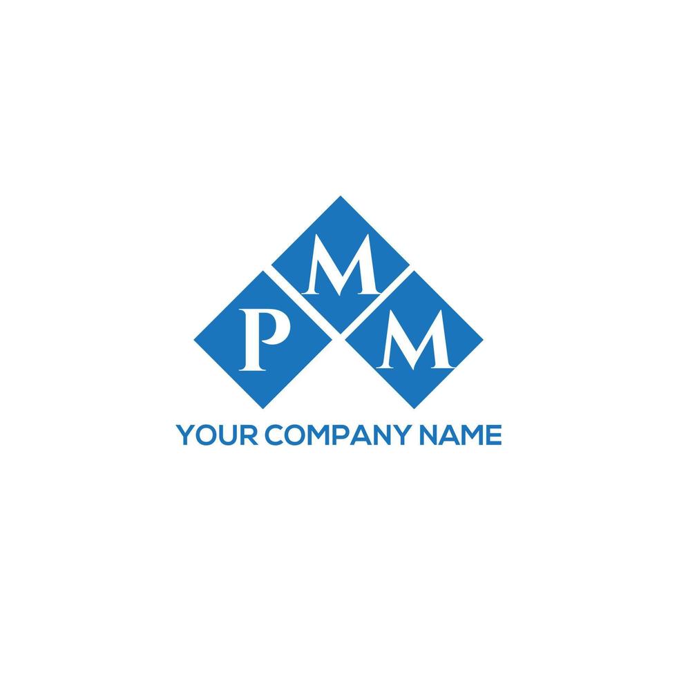 pmm lettera logo design su sfondo bianco. pmm creative iniziali lettera logo concept. disegno della lettera pmm. vettore