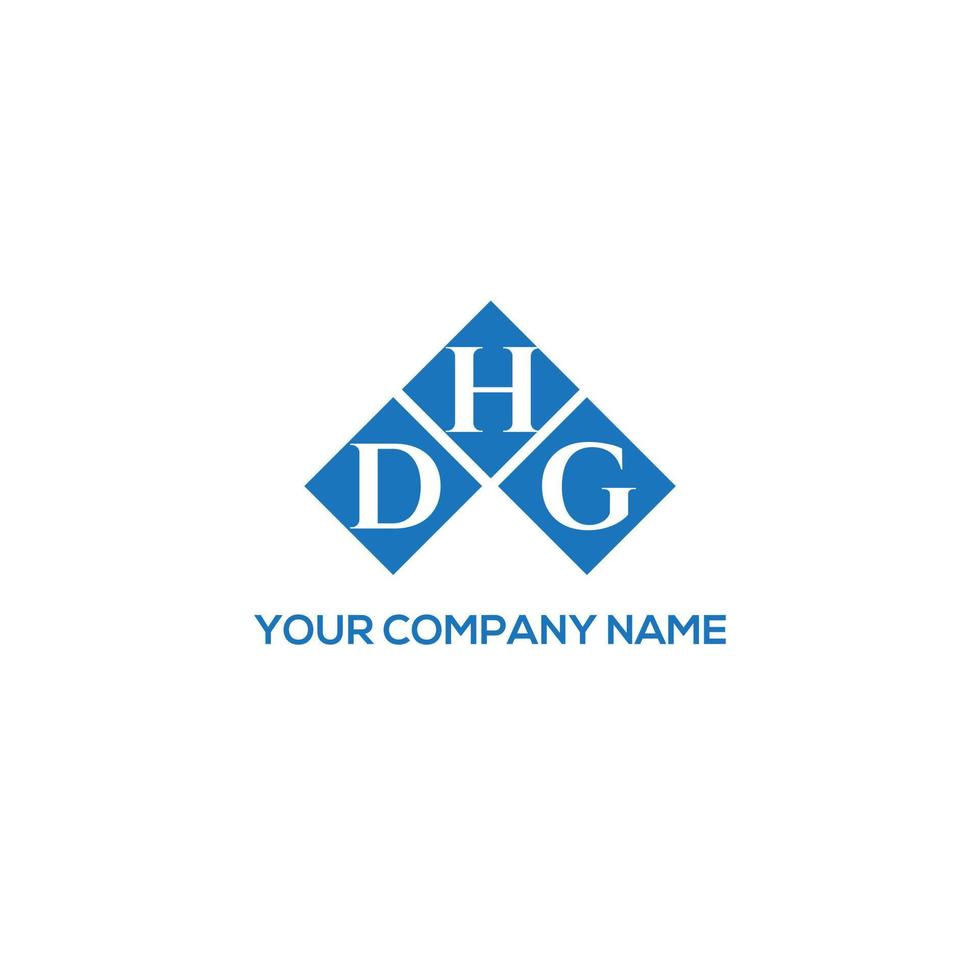 dhg lettera logo design su sfondo bianco. dhg creative iniziali lettera logo concept. disegno della lettera dhg. vettore