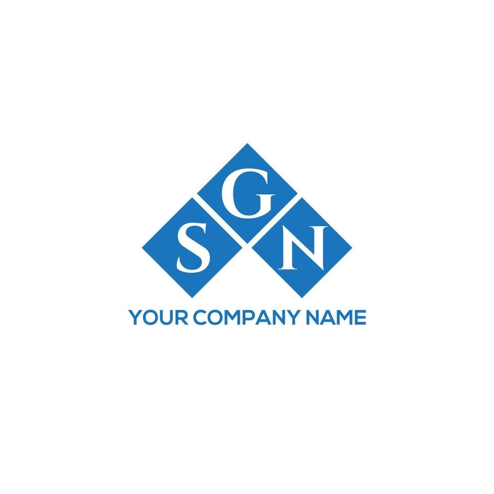 sgn lettera logo design su sfondo bianco. sgn creative iniziali lettera logo concept. disegno della lettera del segno. vettore