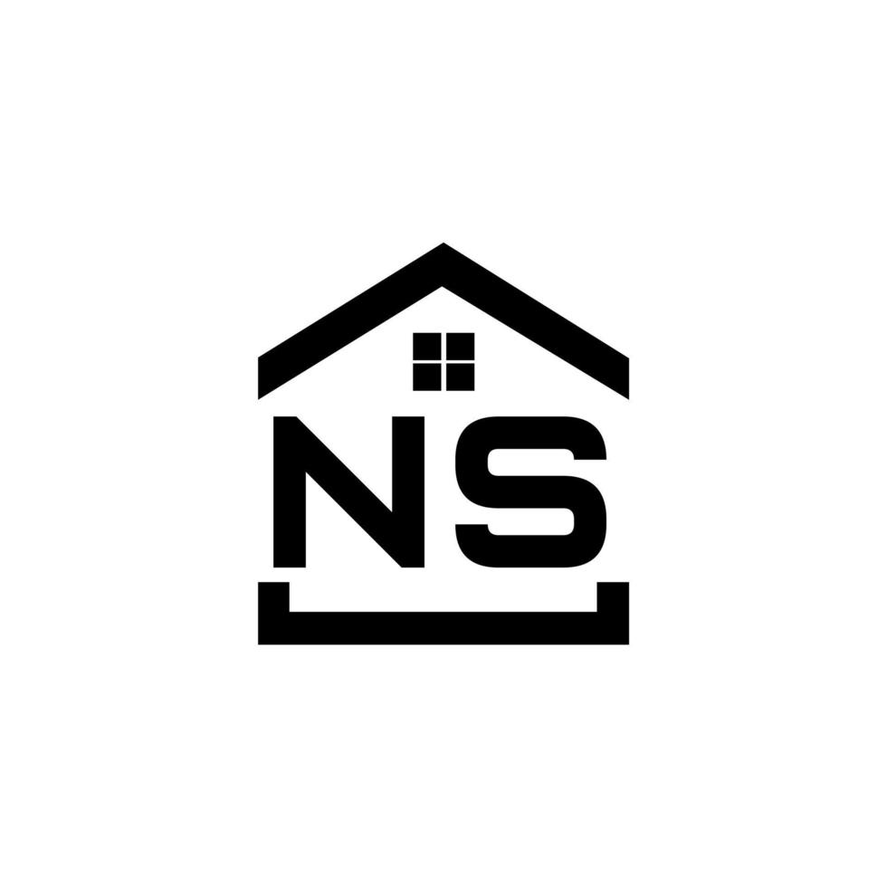 ns creative iniziali lettera logo concept. ns lettera design.ns lettera logo design su sfondo bianco. ns creative iniziali lettera logo concept. disegno della lettera ns. vettore