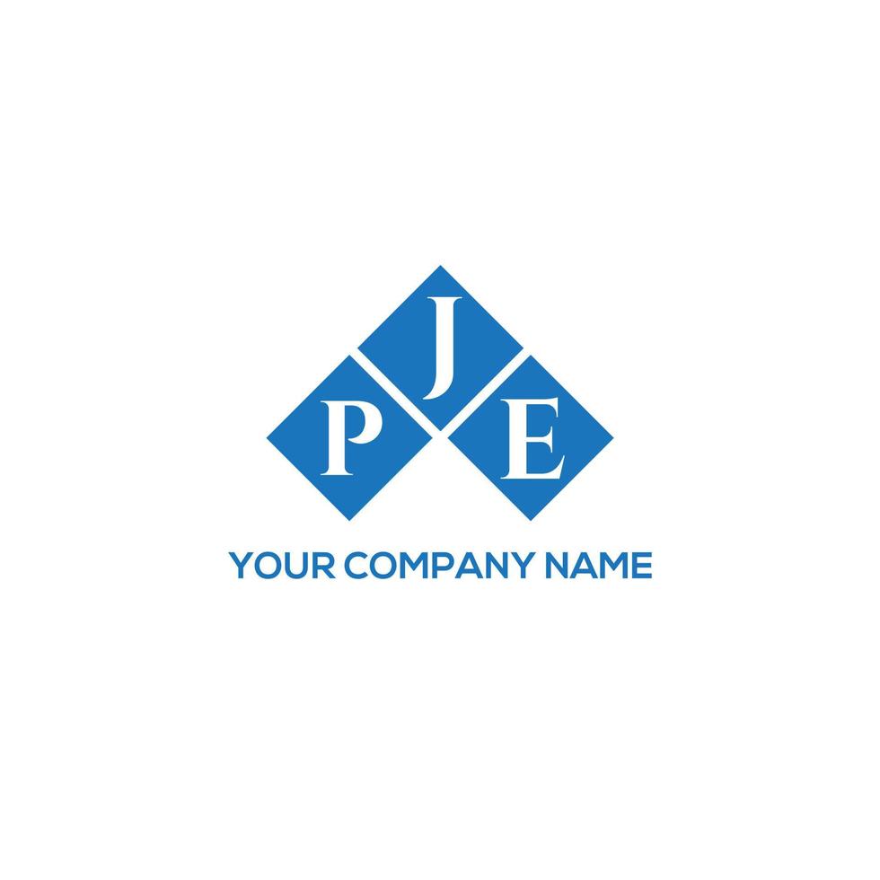 pje lettera logo design su sfondo bianco. pje creative iniziali lettera logo concept. disegno della lettera pje. vettore