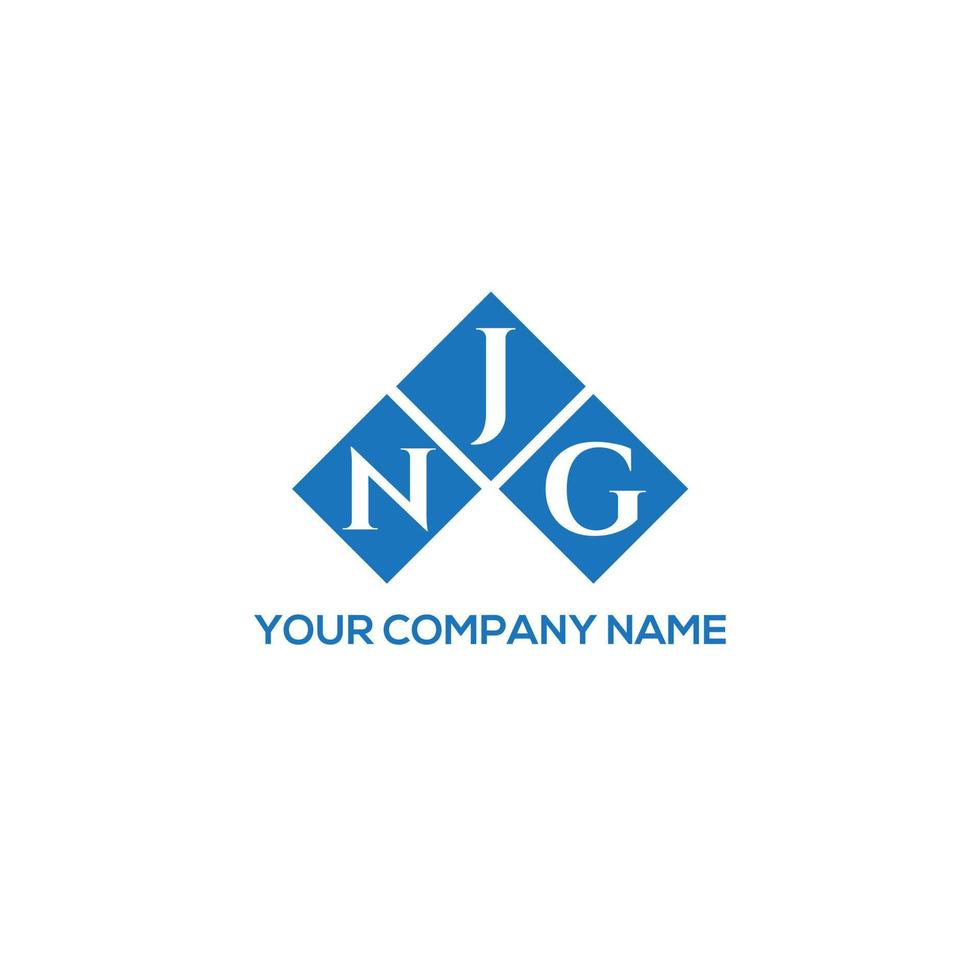 design del logo della lettera njg su sfondo bianco. njg creative iniziali lettera logo concept. disegno della lettera njg. vettore