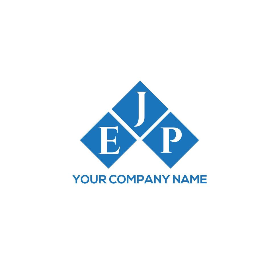 ejp lettera logo design su sfondo bianco. ejp creative iniziali lettera logo concept. disegno della lettera ejp. vettore