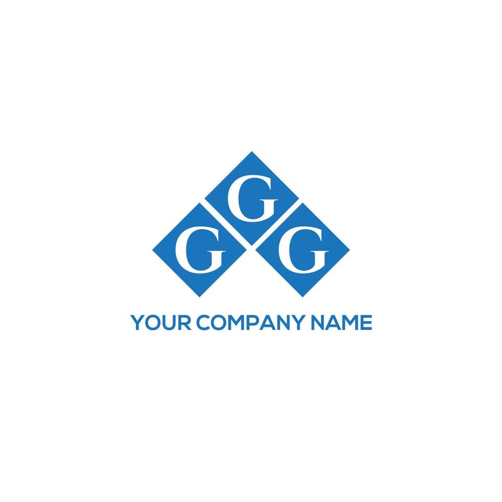 gg lettera logo design su sfondo bianco. ggg creative iniziali lettera logo concept. disegno della lettera gg. vettore