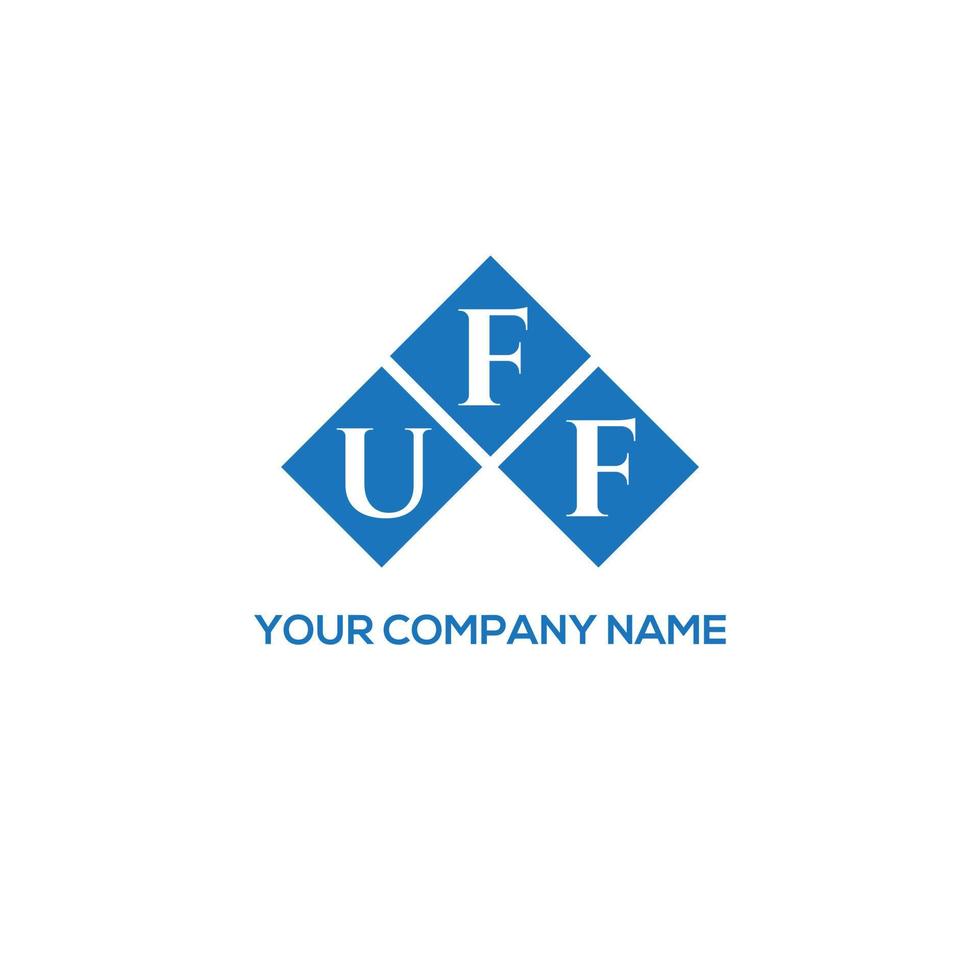 uff lettera logo design su sfondo bianco. uff creative iniziali lettera logo concept. design della lettera uff. vettore