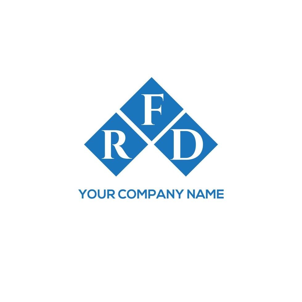 frd lettera logo design su sfondo bianco. frd creative iniziali lettera logo concept. disegno della lettera fd. vettore