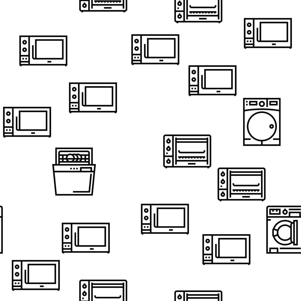 elettrodomestici apparecchiature domestiche vettore modello senza cuciture