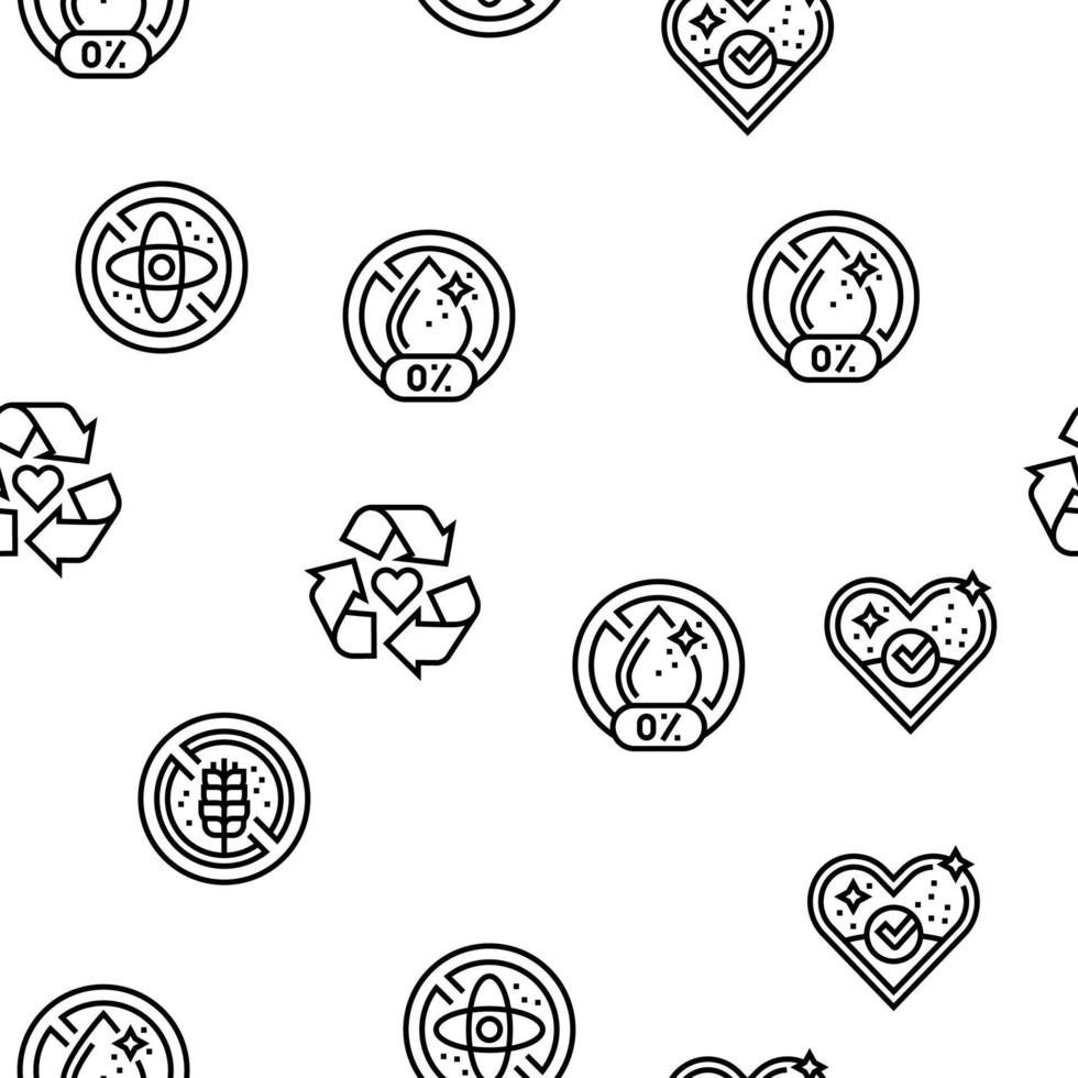 eco cosmetici organici e bio vettore seamless pattern