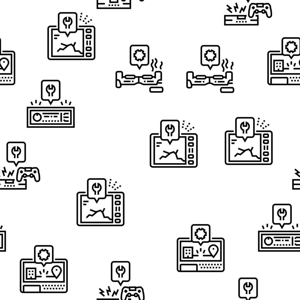 modello senza cuciture di vettore di riparazione elettronica