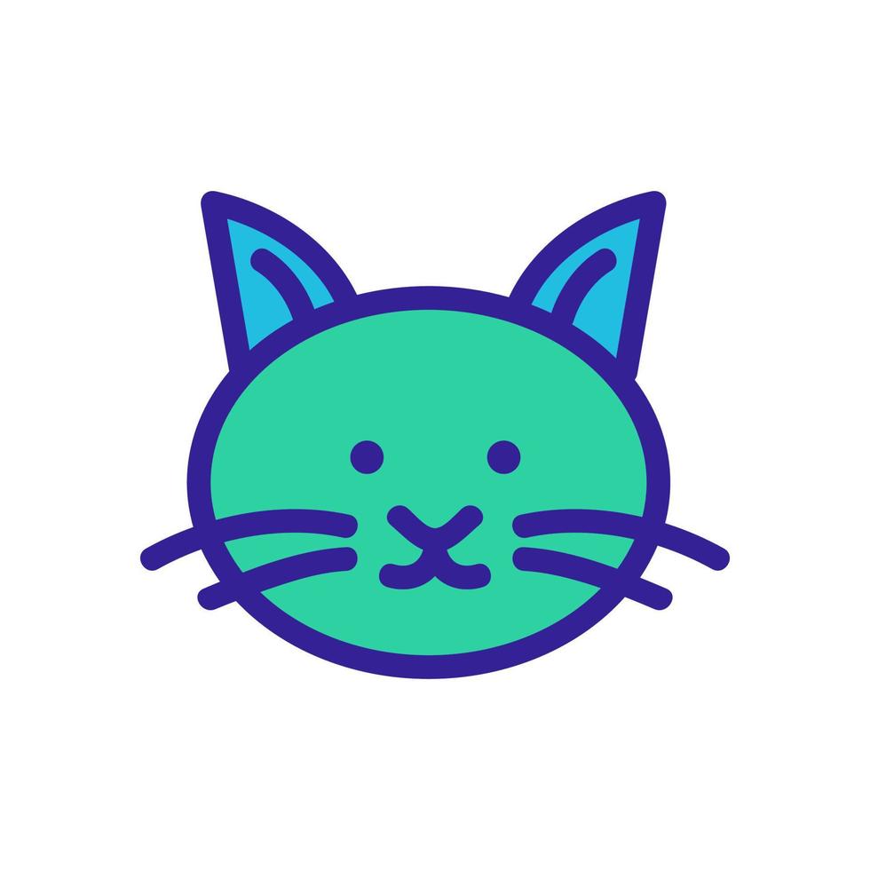 vettore icona gatto. illustrazione del simbolo del contorno isolato