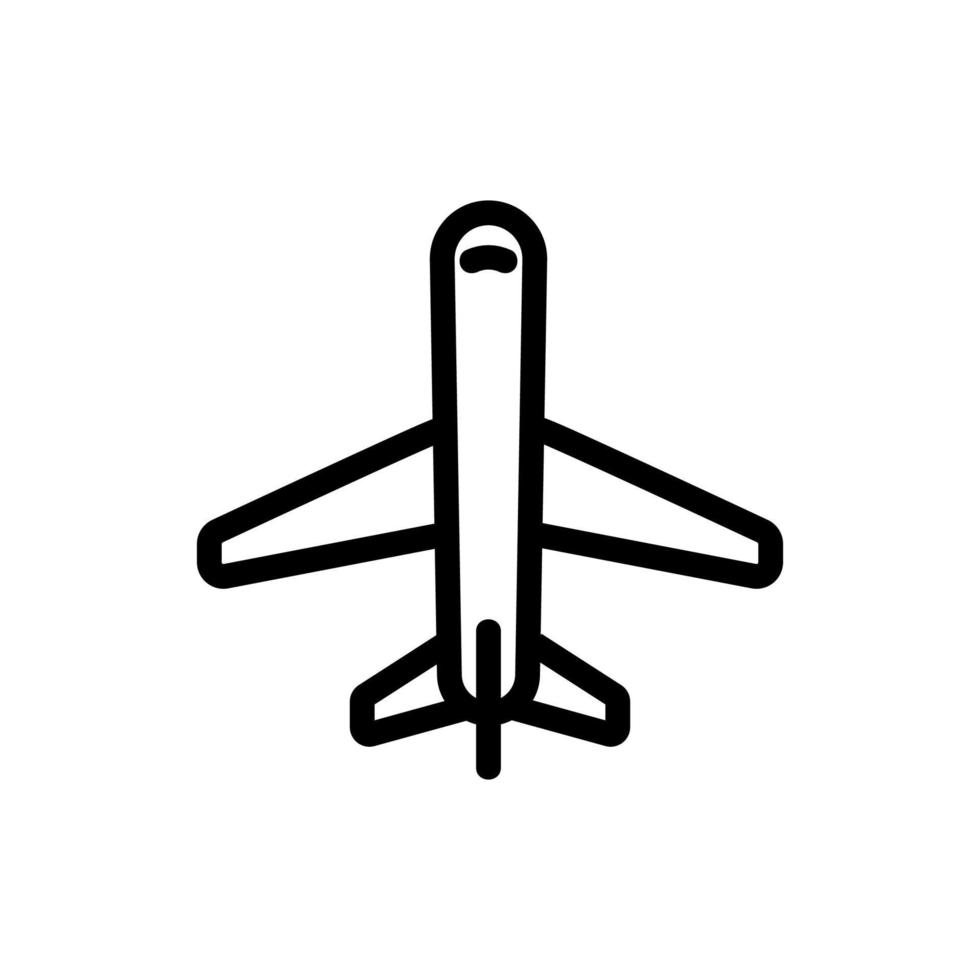 vettore icona aereo passeggeri. illustrazione del simbolo del contorno isolato