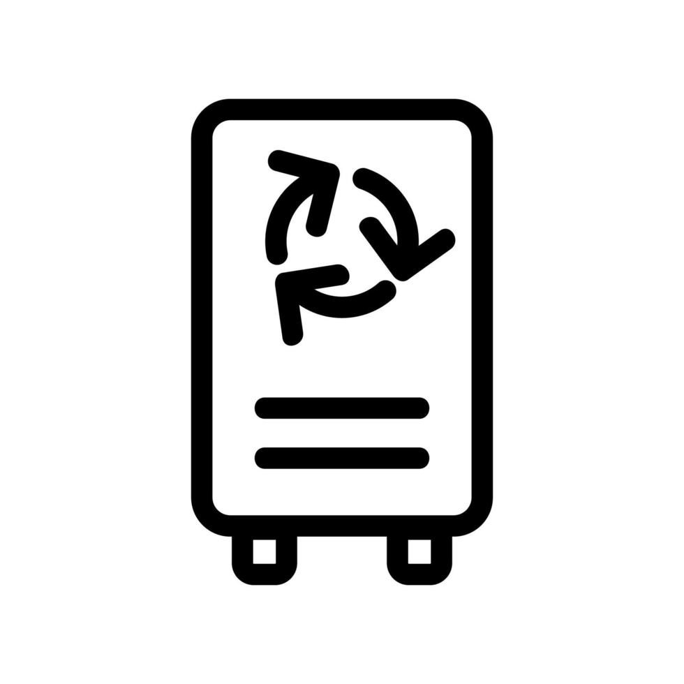 vettore icona purificatore d'aria. illustrazione del simbolo del contorno isolato