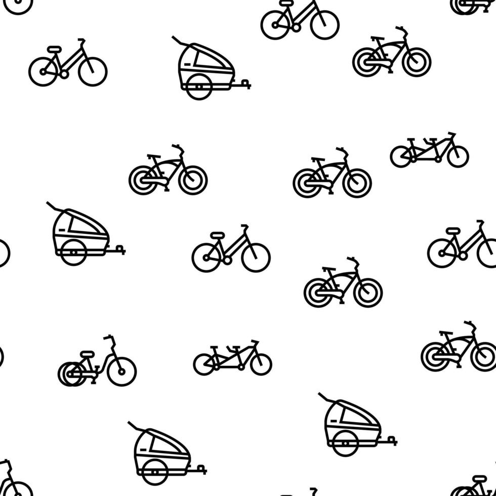 trasporto bici e accessori vettore modello senza cuciture