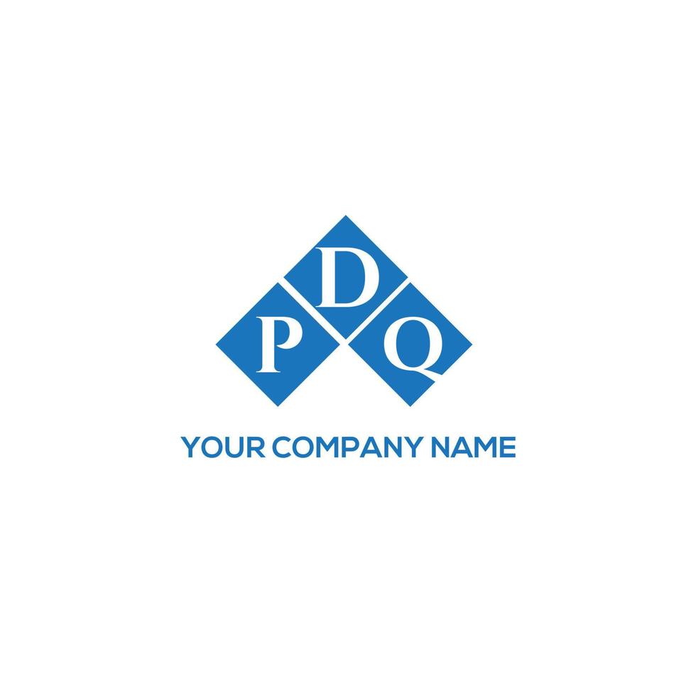 pdq lettera logo design su sfondo bianco. pdq creative iniziali lettera logo concept. disegno della lettera pdq. vettore