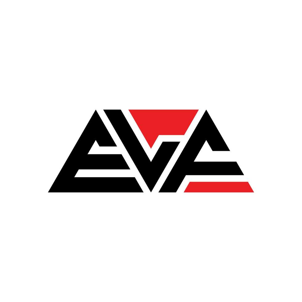design del logo della lettera del triangolo dell'elfo con forma triangolare. monogramma di design con logo triangolo elfo. modello di logo vettoriale triangolo elfo con colore rosso. logo triangolare elfo logo semplice, elegante e lussuoso. elfo