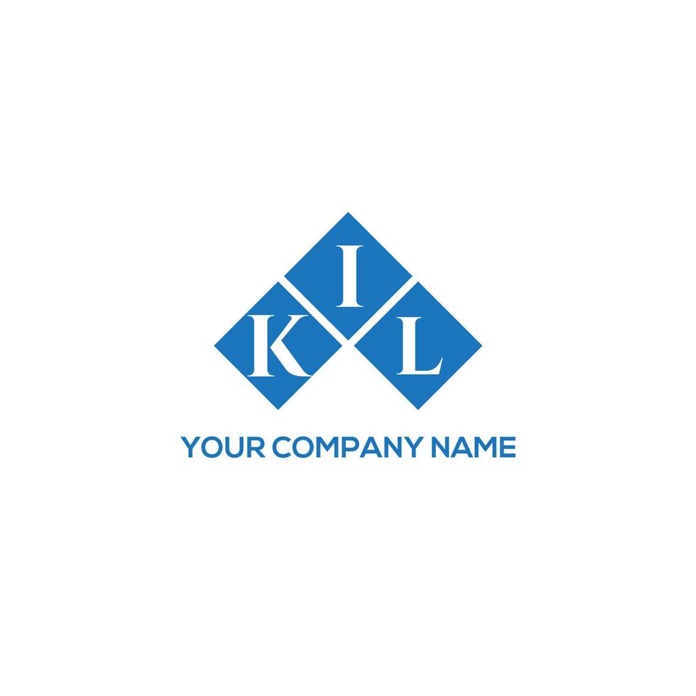 kil lettera logo design su sfondo bianco. kil creative iniziali lettera logo concept. disegno della lettera di kili. vettore