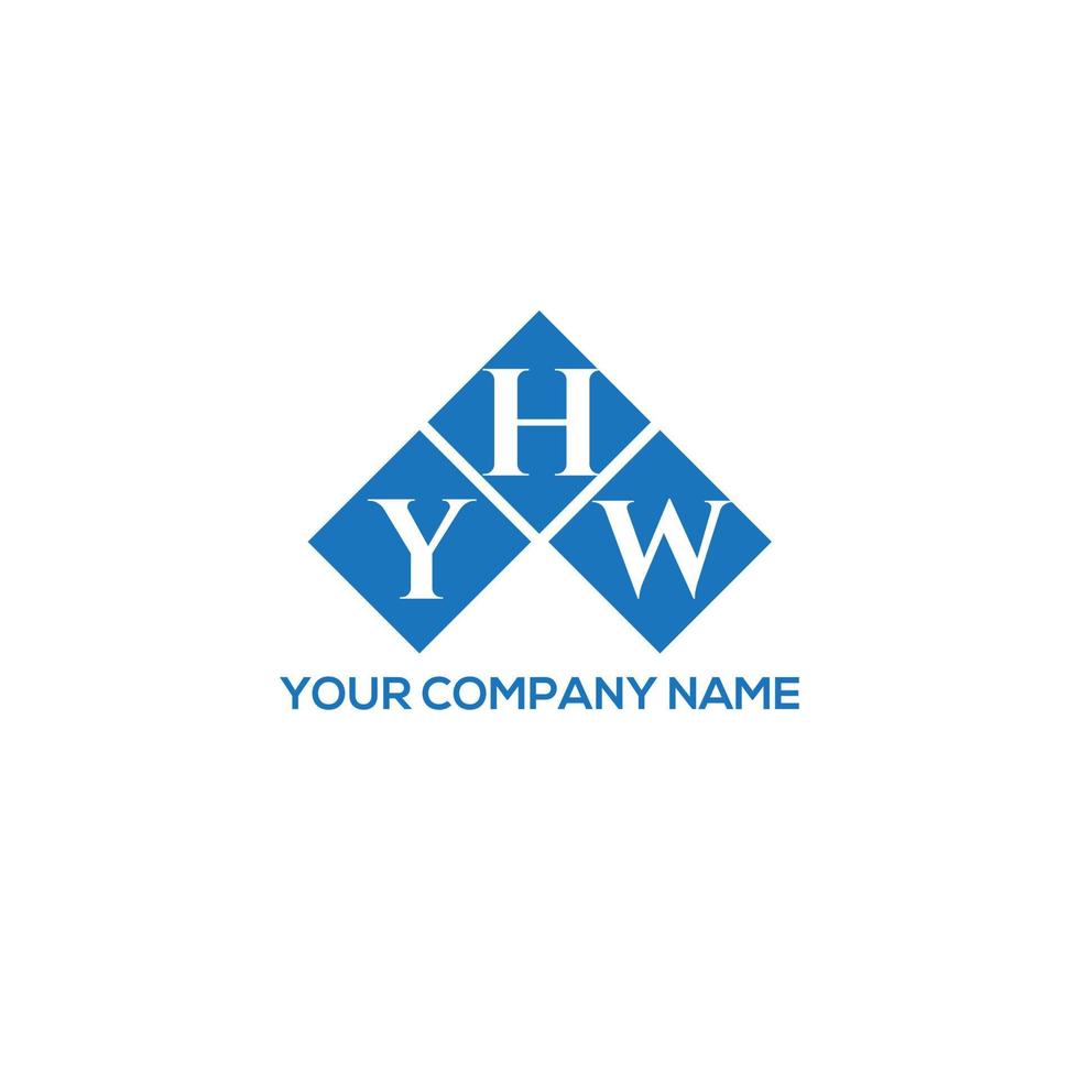 yhw lettera logo design su sfondo bianco. yhw creative iniziali lettera logo concept. yhw disegno della lettera. vettore