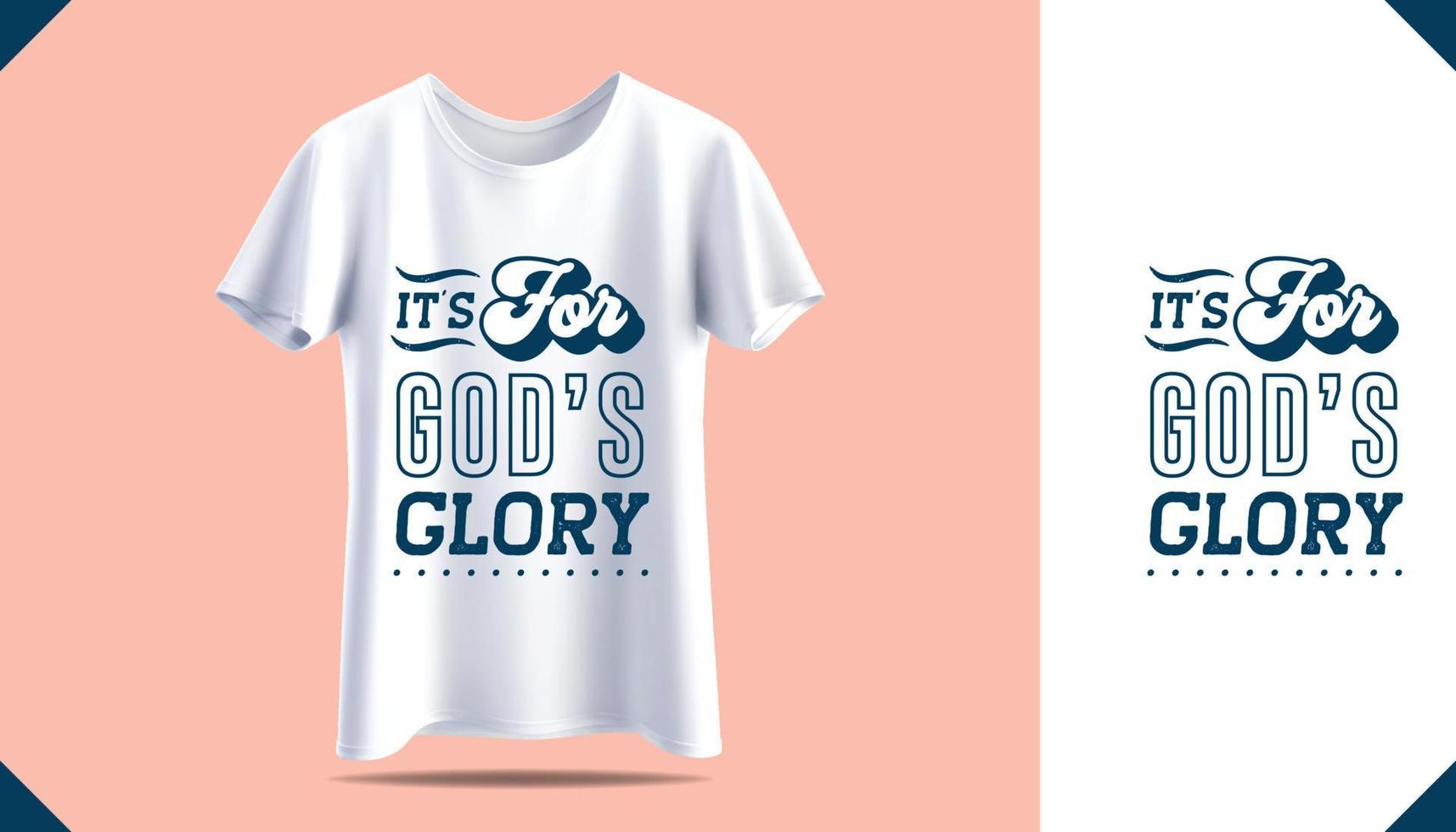 nuovo design con stampa t-shirt da uomo. mockup di t-shirt bianca da uomo. vista frontale. citazioni motivazionali vettore