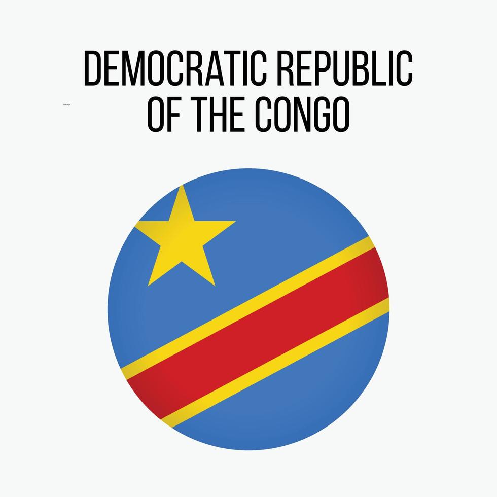 giorno dell'indipendenza della bandiera di vettore del congo